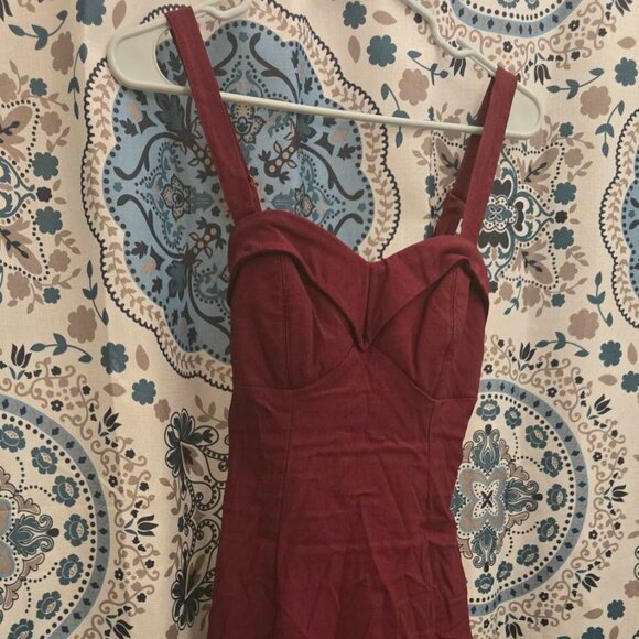 Small - Burgundy Maneater Wiggle Dress - Vixen by Micheline Pitt - Original Run - Picture 2 of 3